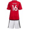 Conjunto (Camiseta+Pantalón Corto) Manchester United Amad 16 Primera Equipación 23-24 - Niño